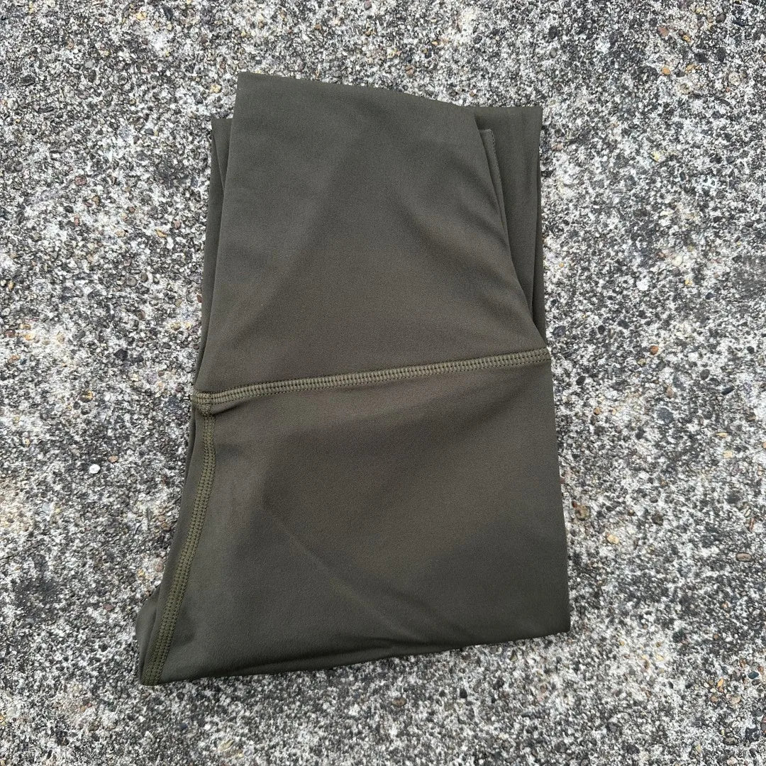 🧘 Solid Color High Waist Yoga Leggings – Soft Athletic Sport Pants