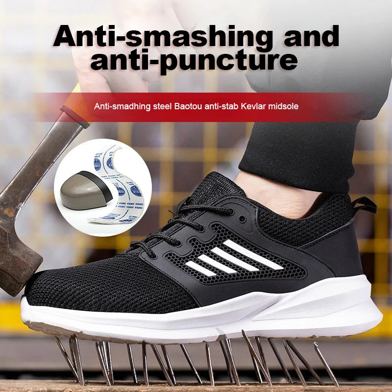 🛠️ Steel Toe Work Sneakers – Indestructible Safety & Style