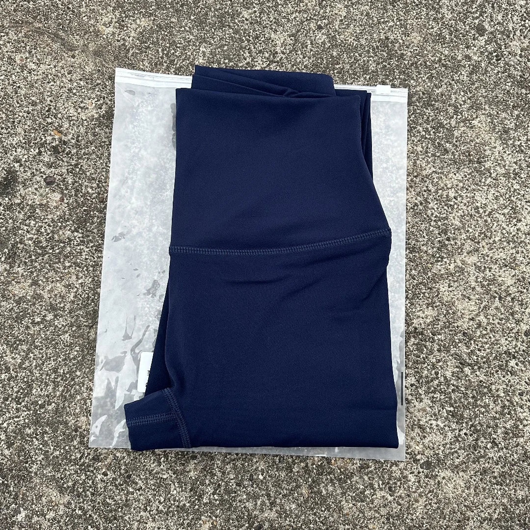 🧘 Solid Color High Waist Yoga Leggings with Back Waist Pocket