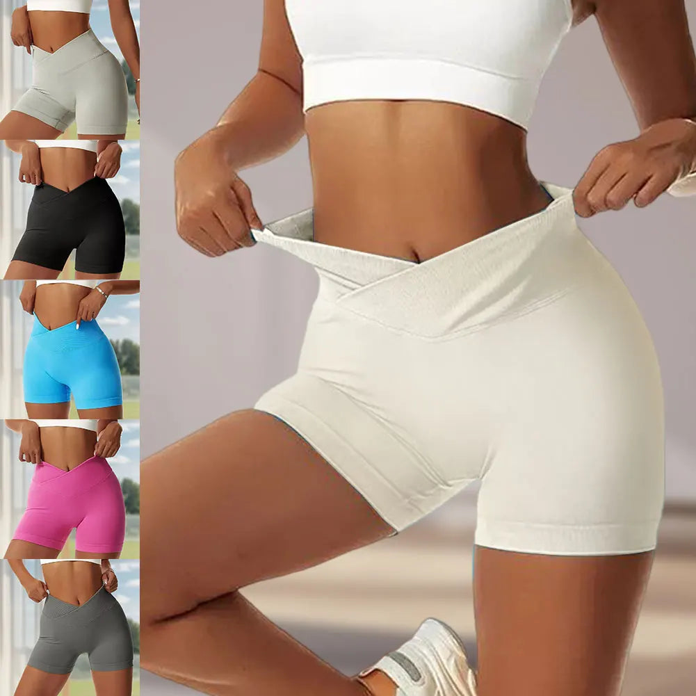 High-Waisted Workout Shorts for Women – Tummy Control