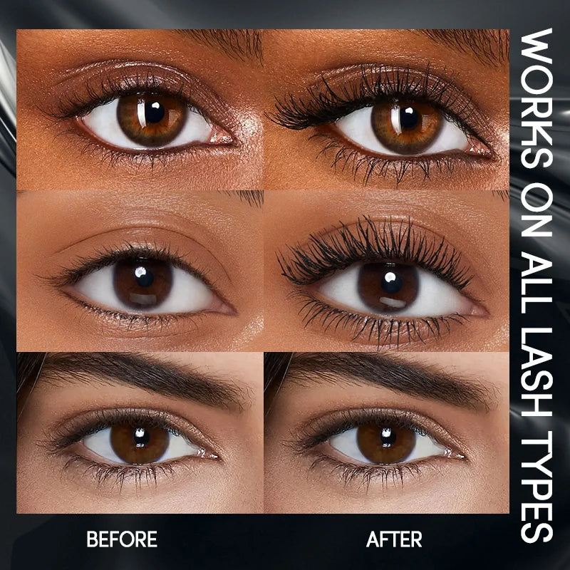 🌟 USHAS Ultra Long Lasting 4D Waterproof Mascara – Fiber Lash Extension
