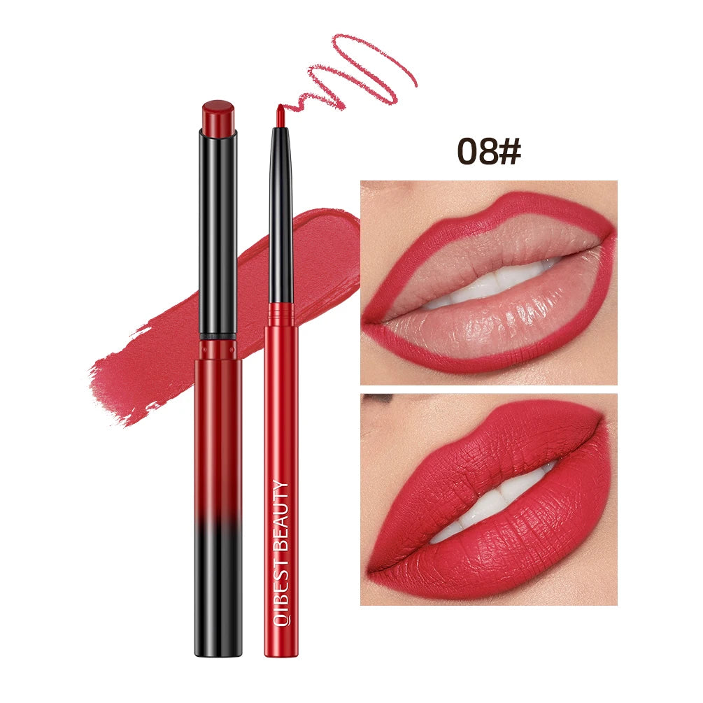 :  💋 QIBEST 2pcs Lipstick & Lipliner Pen Set – Matte Nude Waterproof Duo