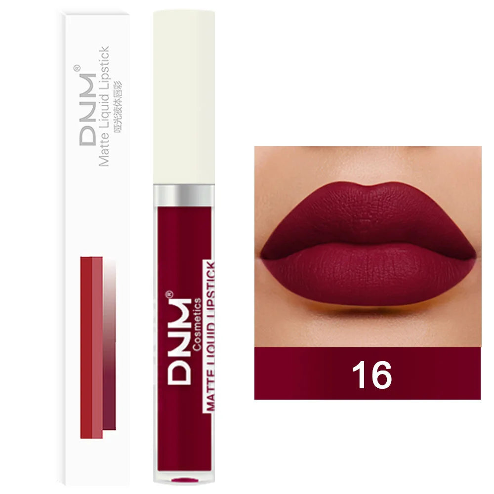 💄 18 Colors Matte Velvet Lip Glaze – Waterproof, Long-Lasting Lip Color
