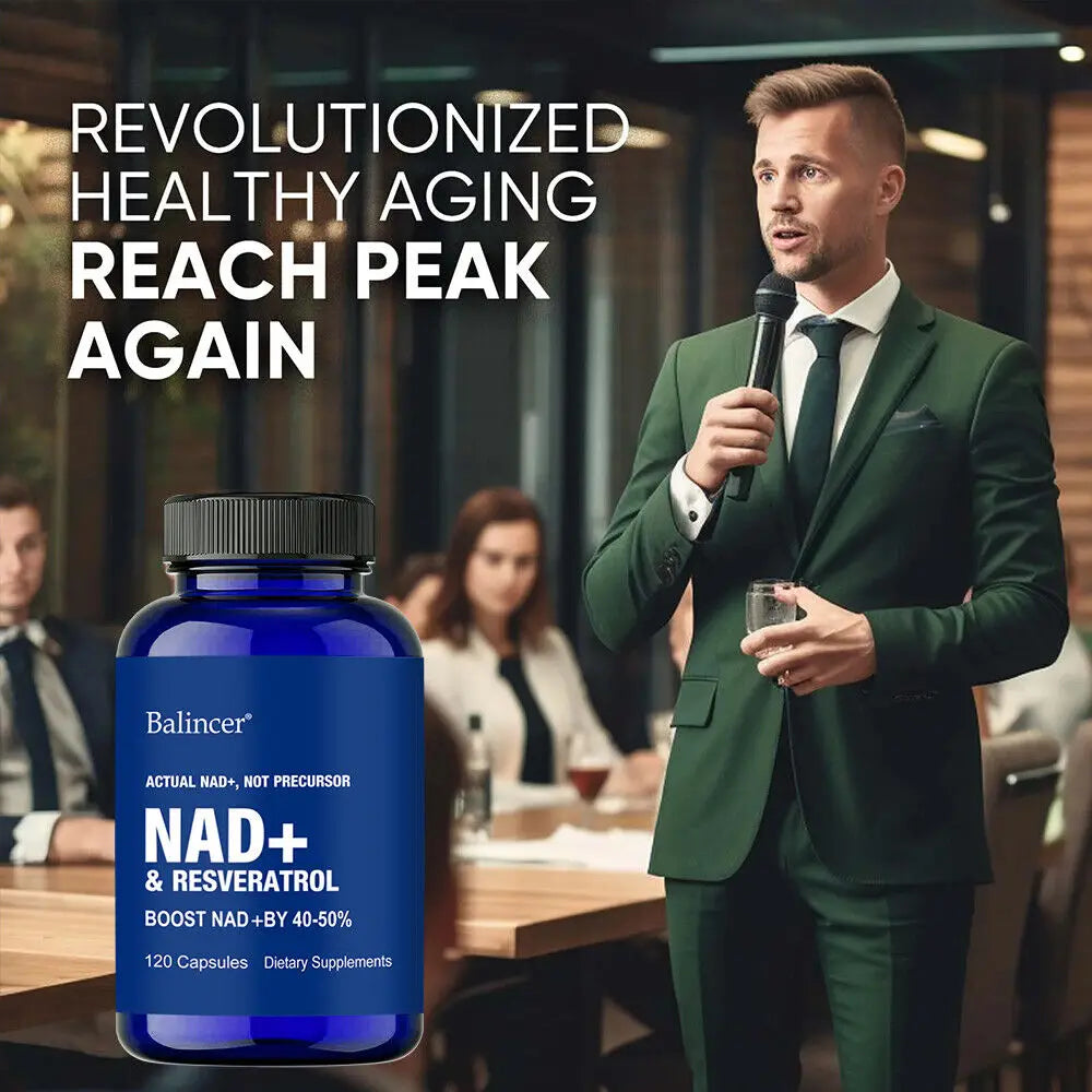 NAD+ Boost Supplement with Resveratrol & Vitamin B3