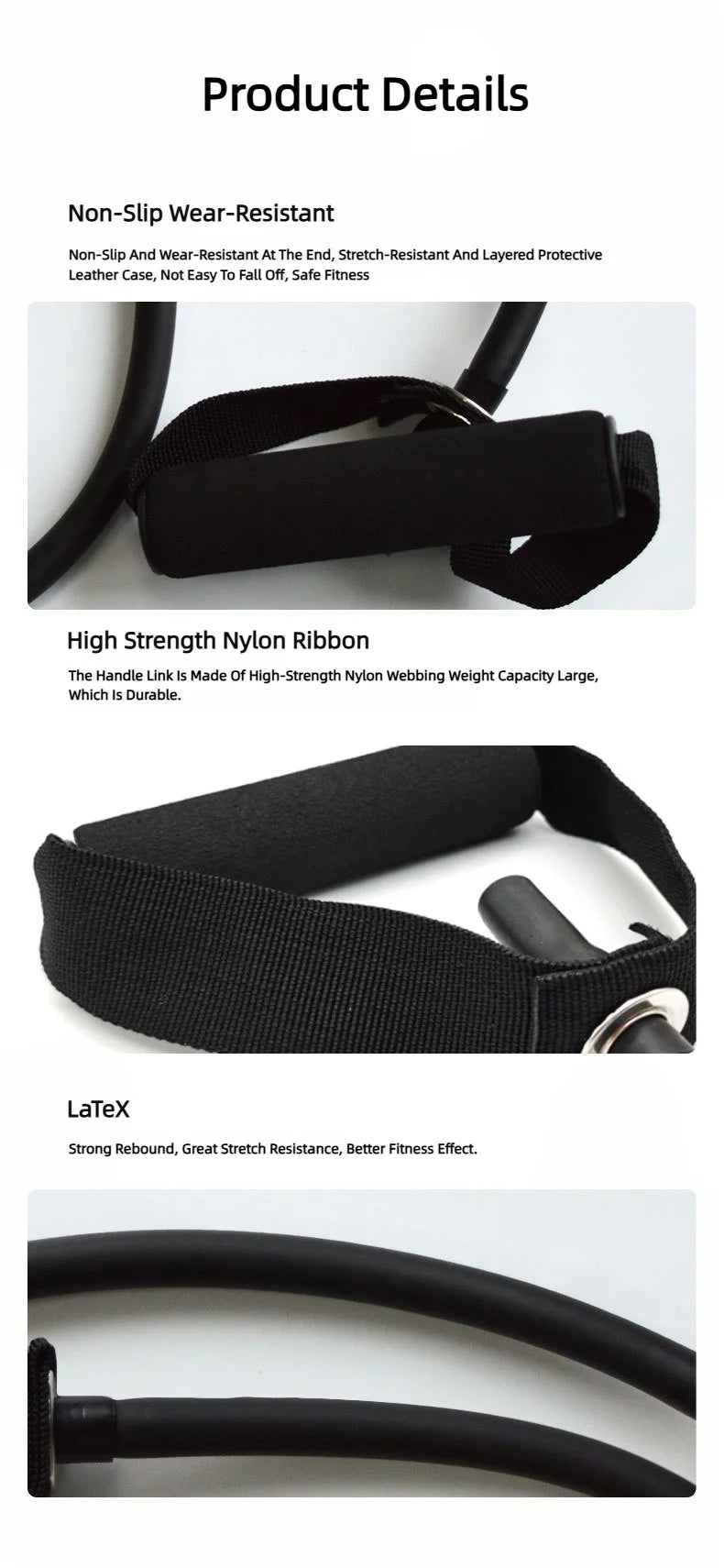 Resistance Bands with Handles – 5-Level Full-Body Workout for Home or Gym