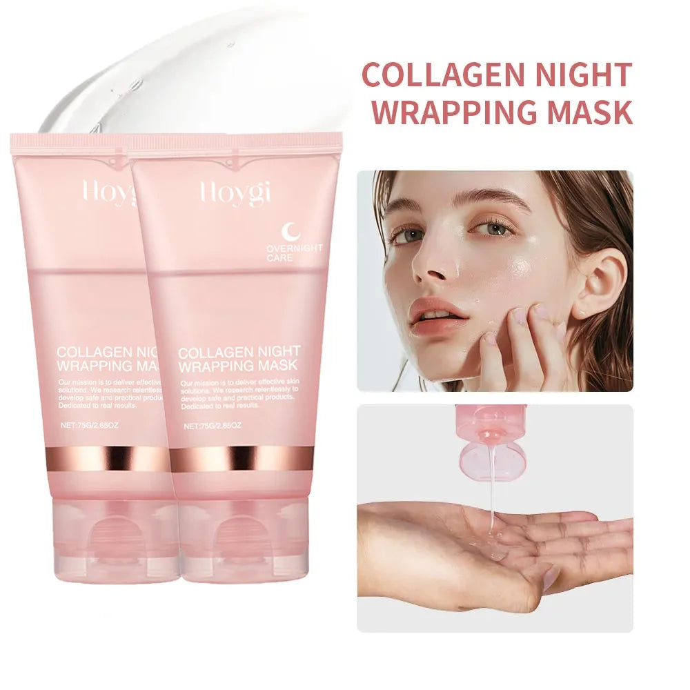 🌙 Collagen Overnight Wrapping Peel Off Facial Mask – Deep Hydration & Skin Renewal