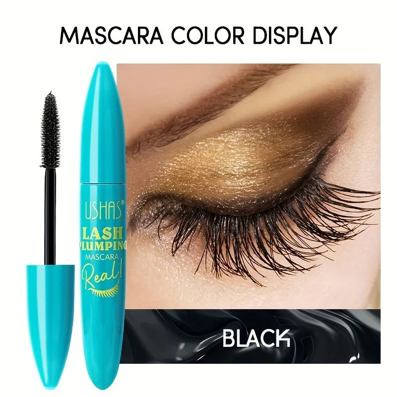 🌟 USHAS Ultra Long Lasting 4D Waterproof Mascara – Fiber Lash Extension
