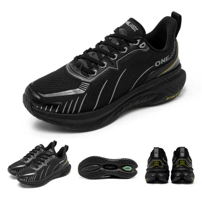 👟 ONEMIX White Road Running Shoes – Air Cushion Comfort & Performance