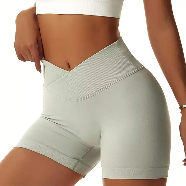 High-Waisted Workout Shorts for Women – Tummy Control