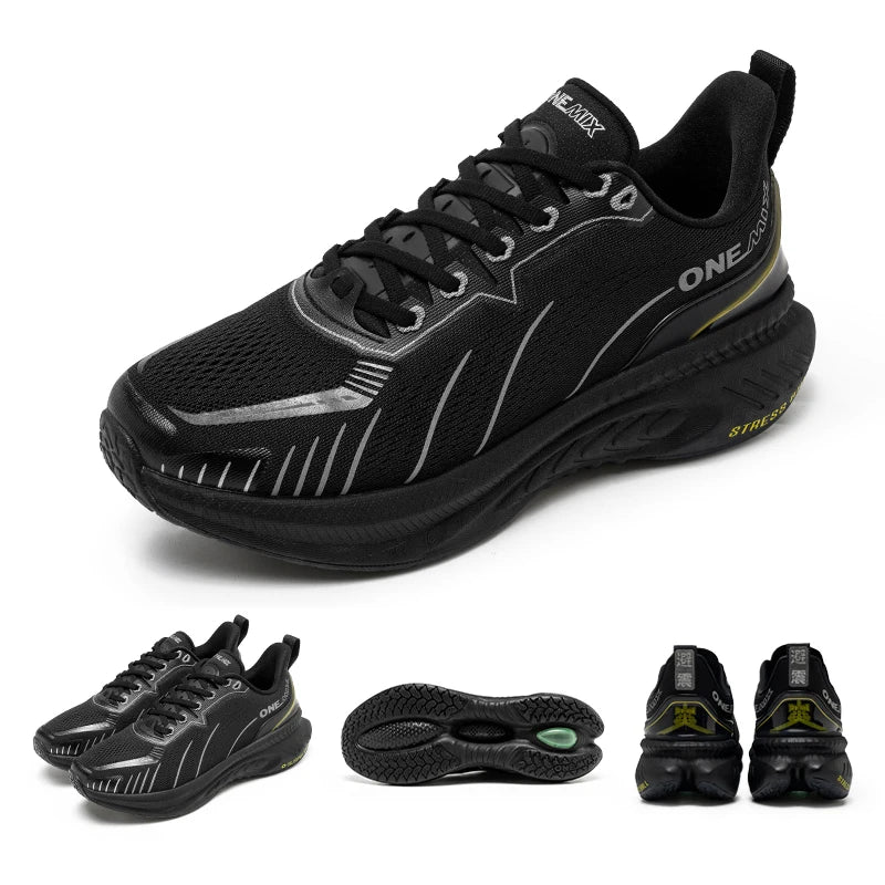 👟 ONEMIX White Road Running Shoes – Air Cushion Comfort & Performance
