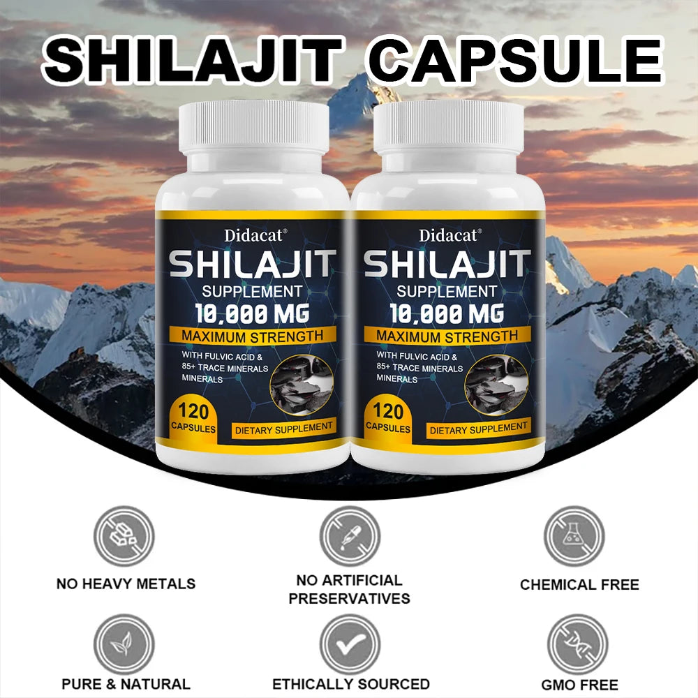 Pure Shilajit Supplement with Fulvic Acid & Trace Minerals