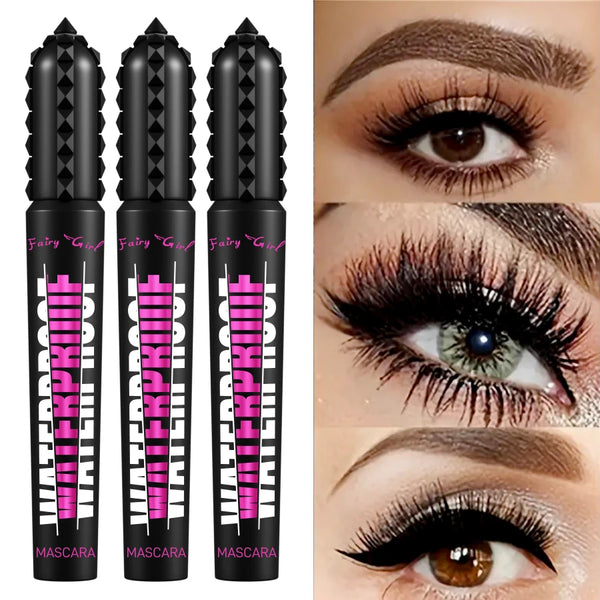 Black Waterproof Mascara – 4D Lengthening & Volumizing Effect