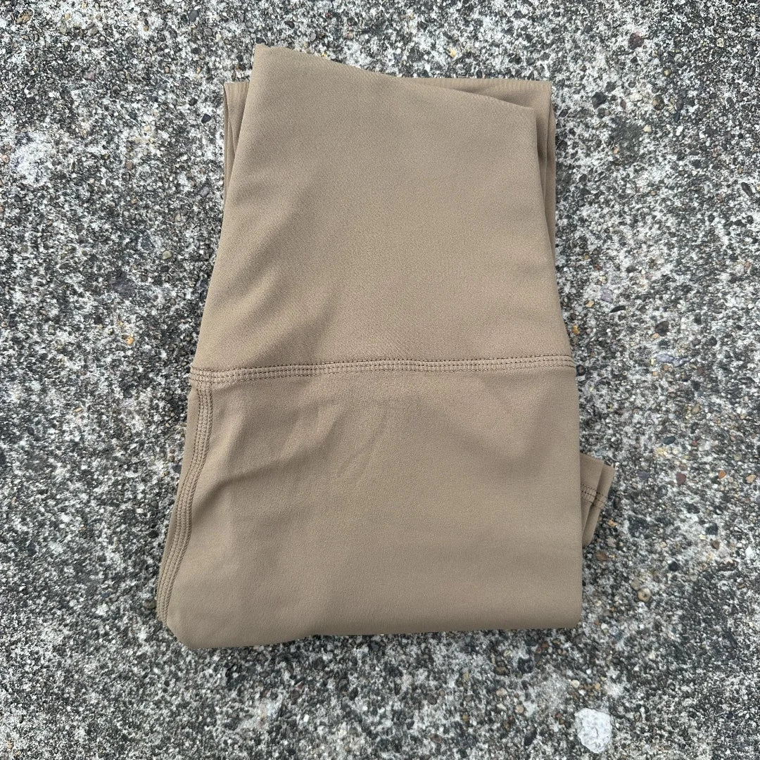 🧘 Solid Color High Waist Yoga Leggings with Back Waist Pocket