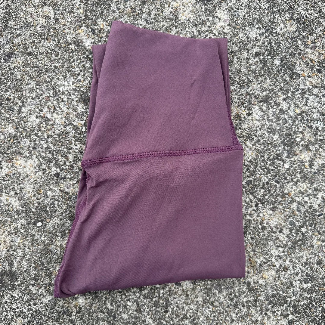 🧘 Solid Color High Waist Yoga Leggings – Buttery Soft Women’s Sport Pants