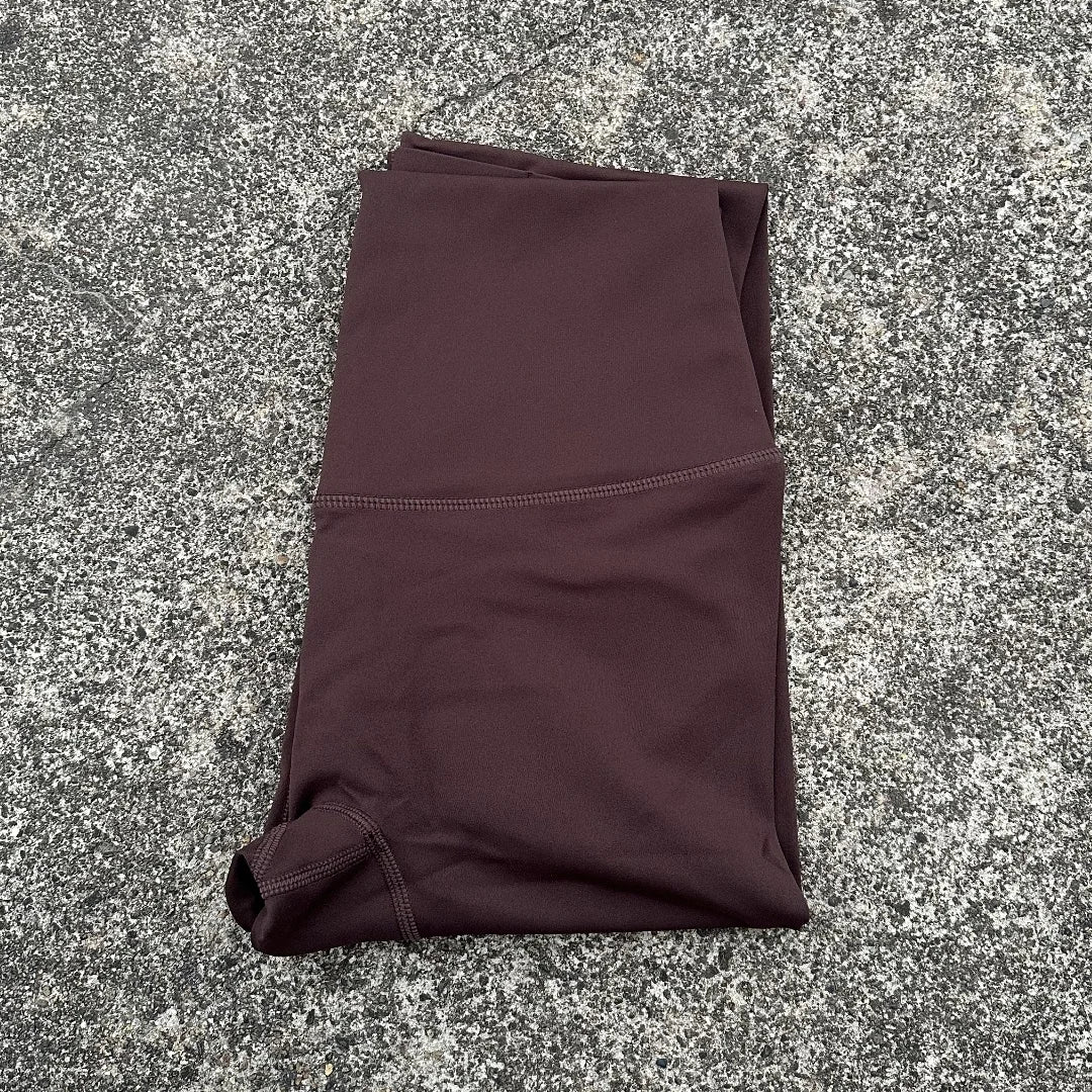 🧘 Solid Color High Waist Yoga Leggings with Back Waist Pocket