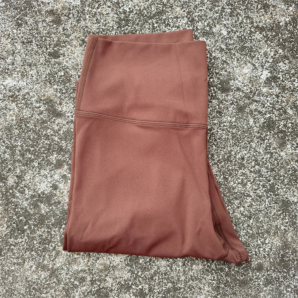 🧘 Solid Color High Waist Yoga Leggings – Buttery Soft Women’s Sport Pants