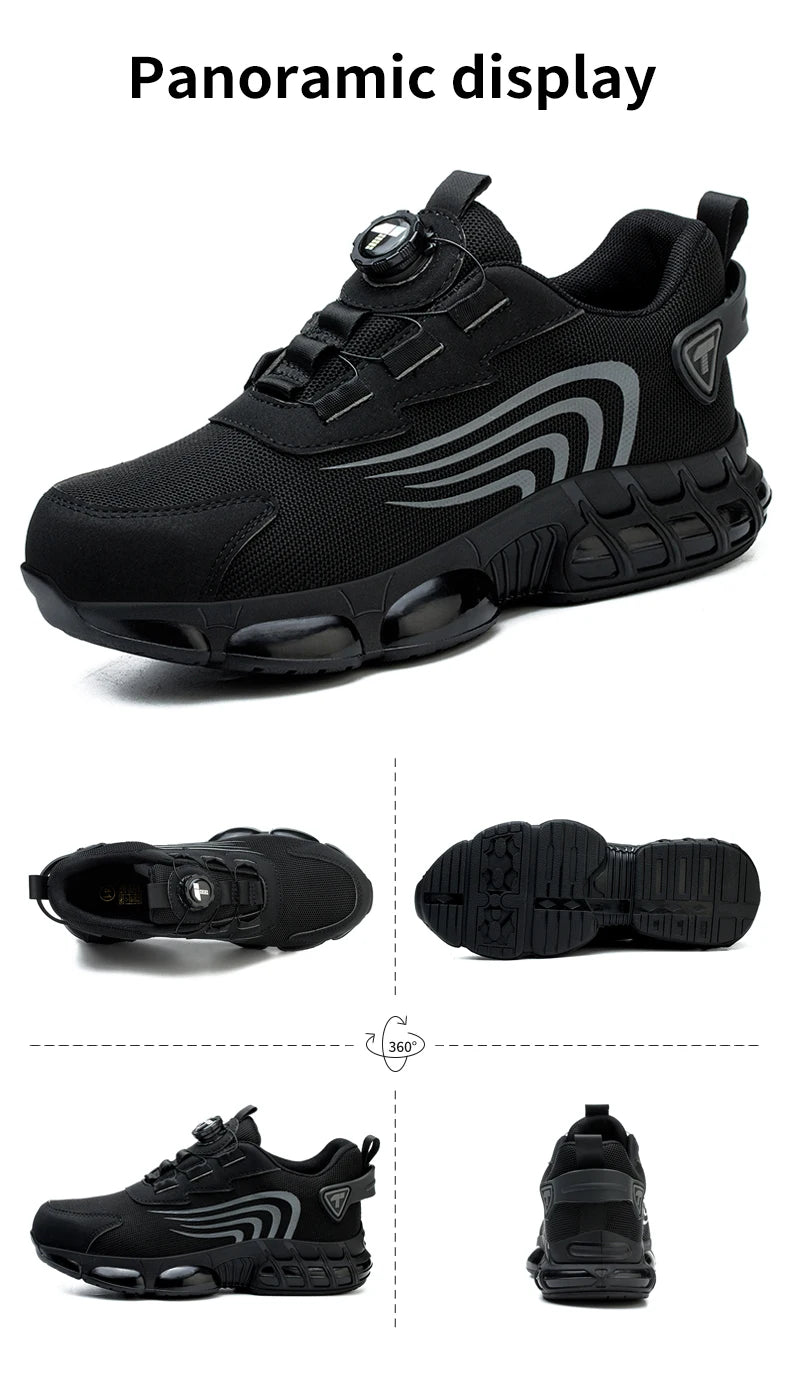 👟 Rotary Button Safety Shoes – Fashion Meets Protection