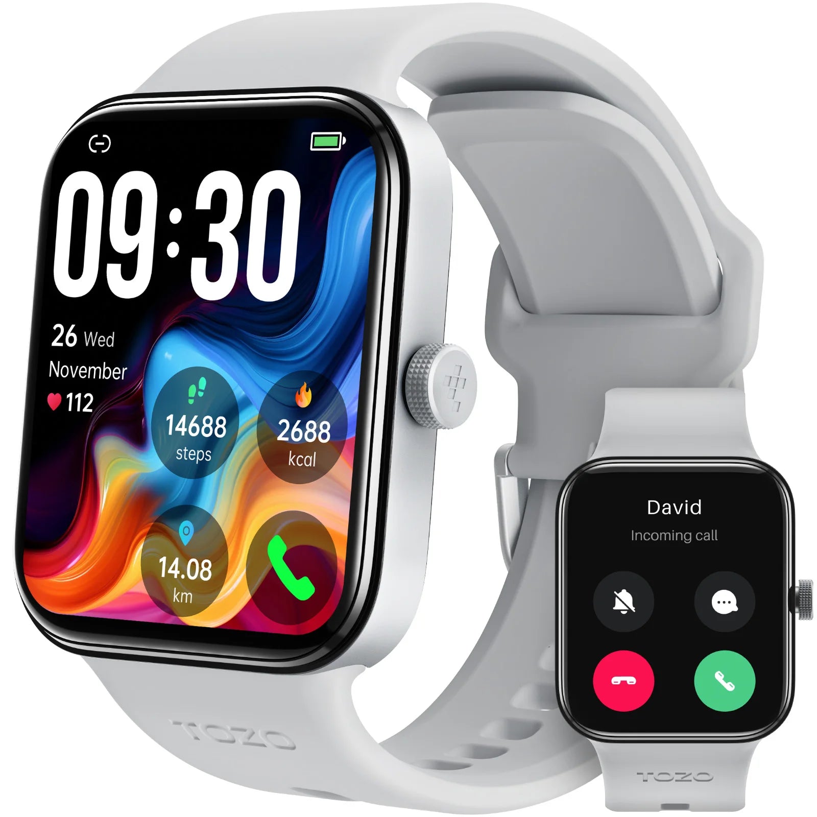 TOZO S4 AcuFit Smartwatch – 1.78" AMOLED Fitness Tracker