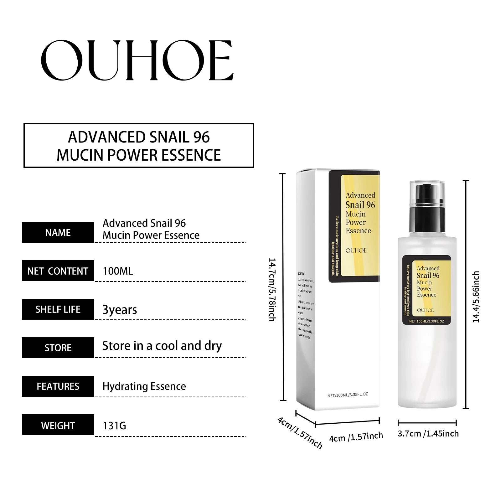 :  🐌 Advanced Snail 96 Mucin Power Essence – Hydrating, Repairing & Anti-Aging