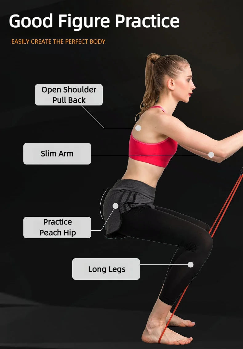 Resistance Bands with Handles – 5-Level Full-Body Workout for Home or Gym