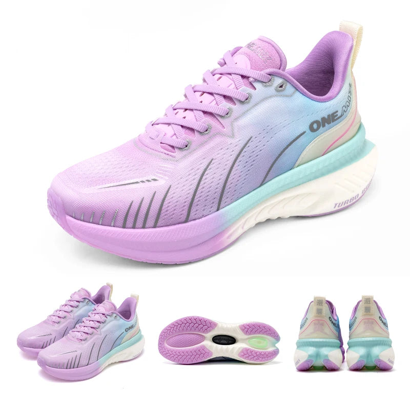 👟 ONEMIX White Road Running Shoes – Air Cushion Comfort & Performance