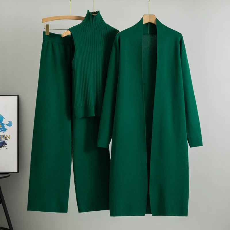 👗 3PCS Solid Tape Patch Tank Top & Pants Set with Coat – Women’s Casual Tracksuit