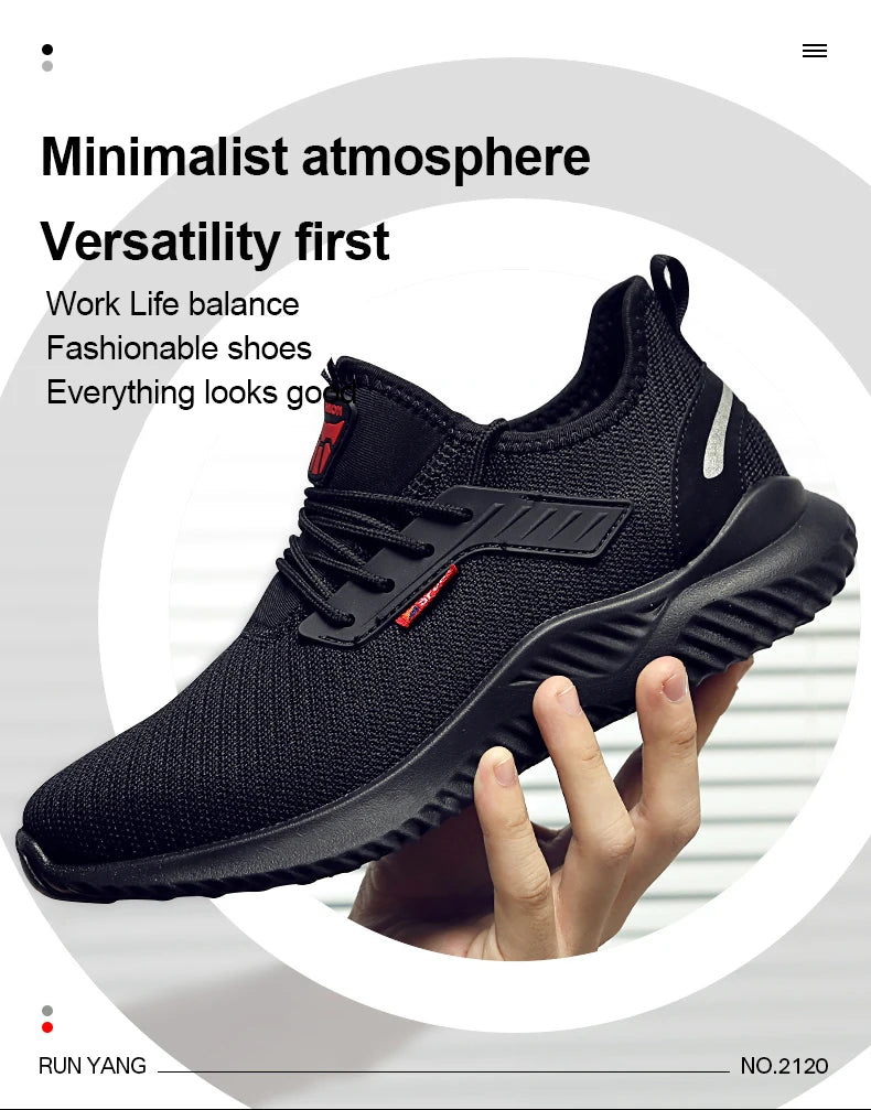 🛠️ Steel Toe Work Sneakers – Indestructible Safety & Style