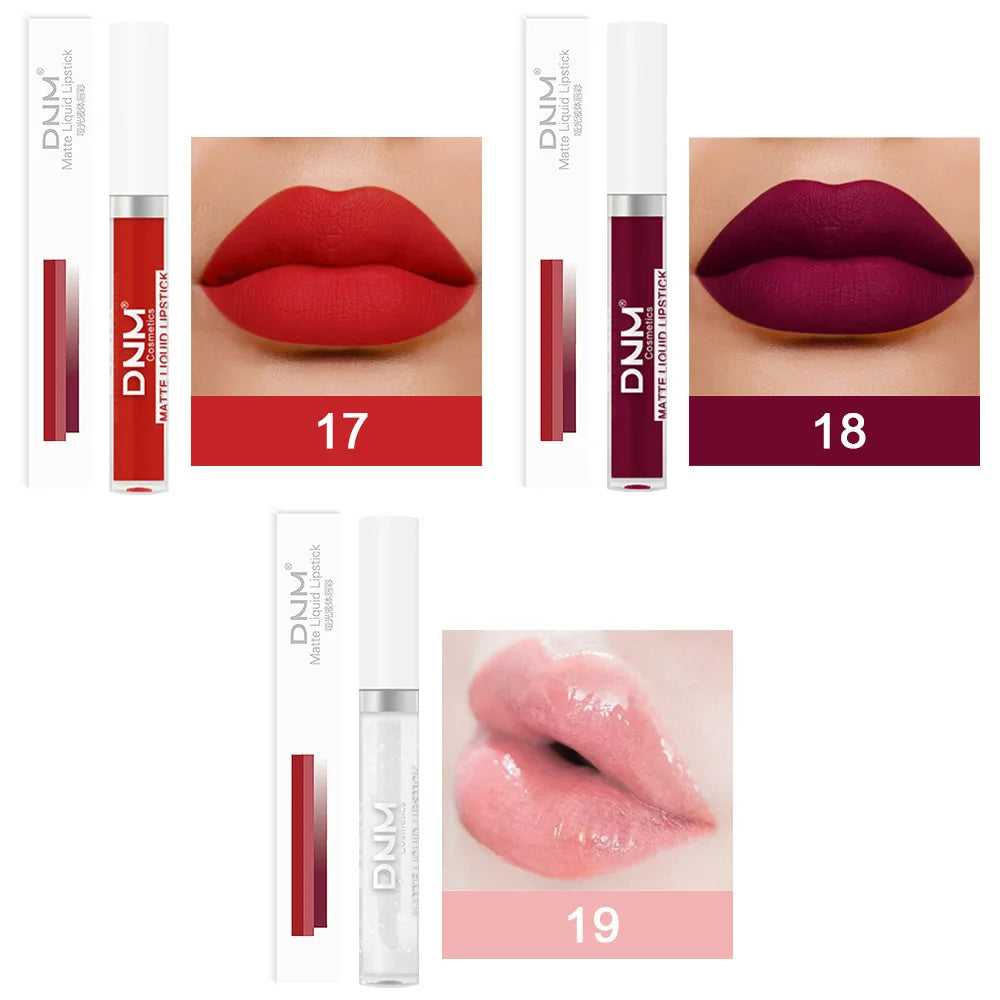 💄 18 Colors Matte Velvet Lip Glaze – Waterproof, Long-Lasting Lip Color
