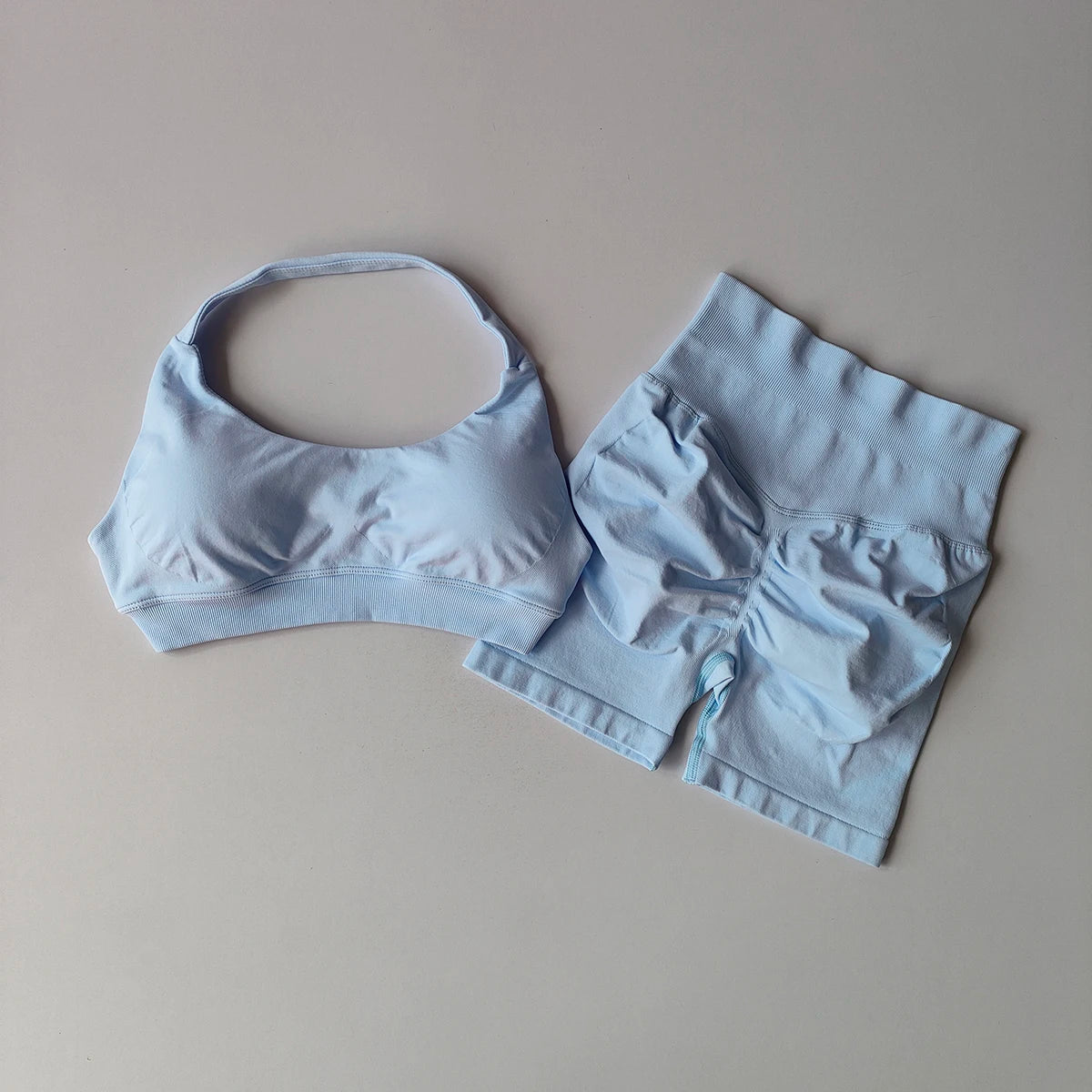 :  🧘‍♀️ 2 Pieces Seamless Yoga Set – Women’s Sports Bra & Shorts Workout Outfit