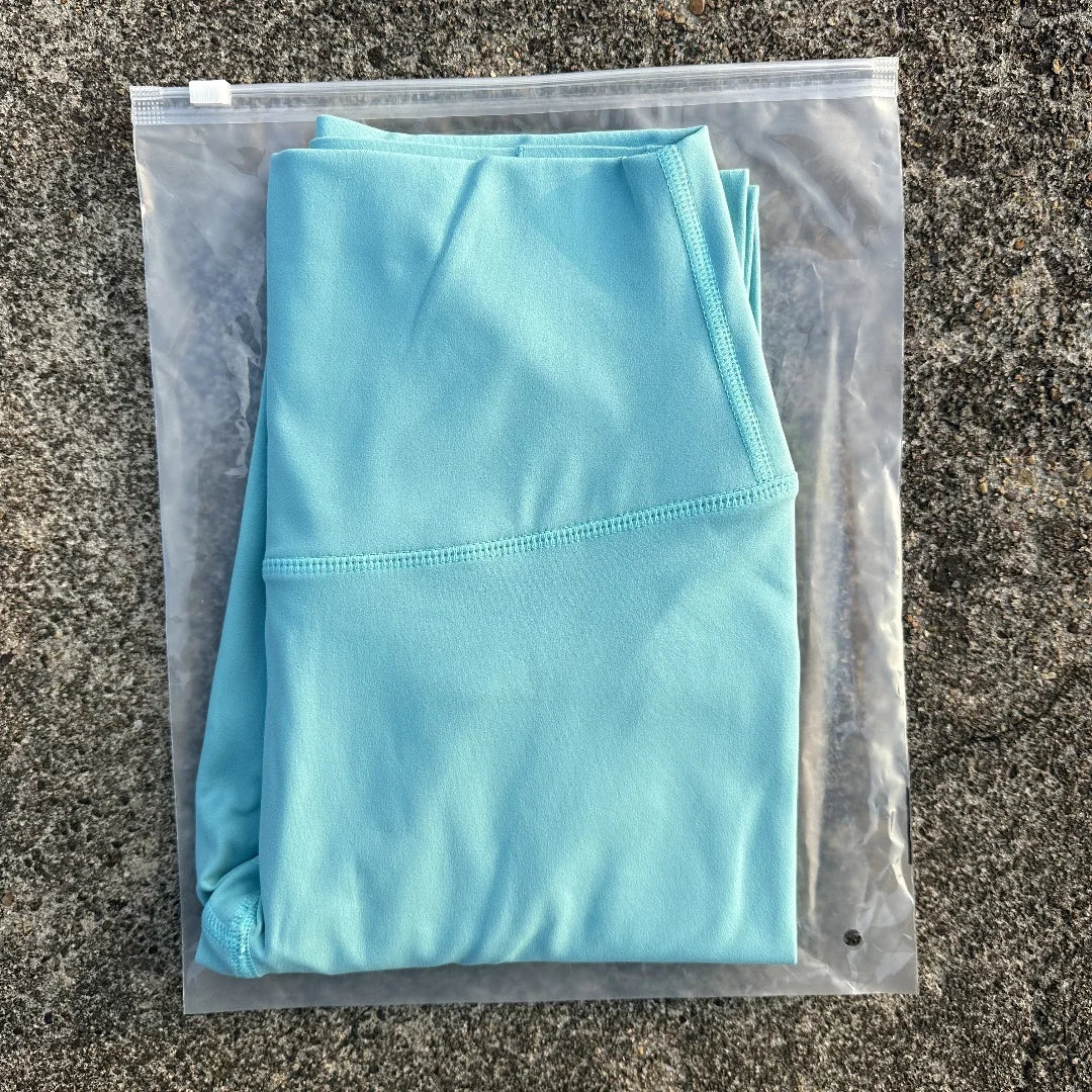 🧘 Solid Color High Waist Yoga Leggings with Back Waist Pocket