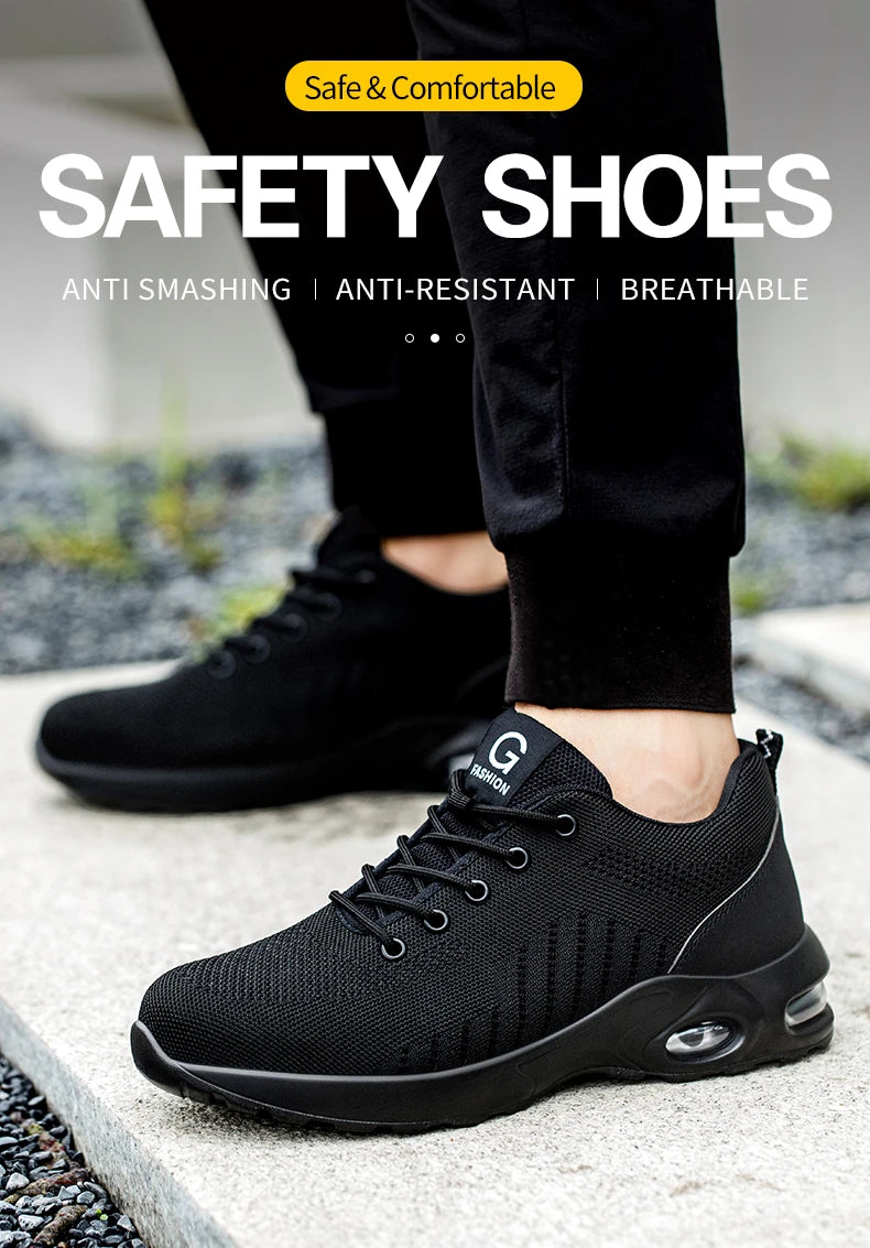 Men’s Safety Boots – Steel Toe Cap Work Sneakers