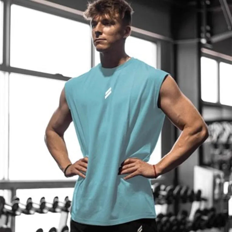 🏋️ Men’s Summer Fitness Sports Tank Top – Quick-Dry & Breathable