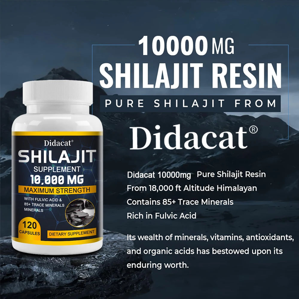 Pure Shilajit Supplement with Fulvic Acid & Trace Minerals