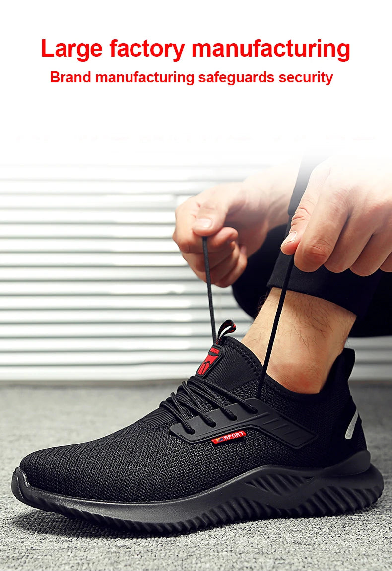 🛠️ Steel Toe Work Sneakers – Indestructible Safety & Style