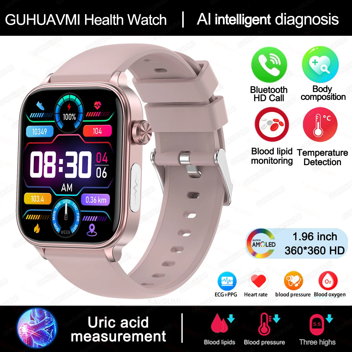 2025 ECG+PPG Smartwatch