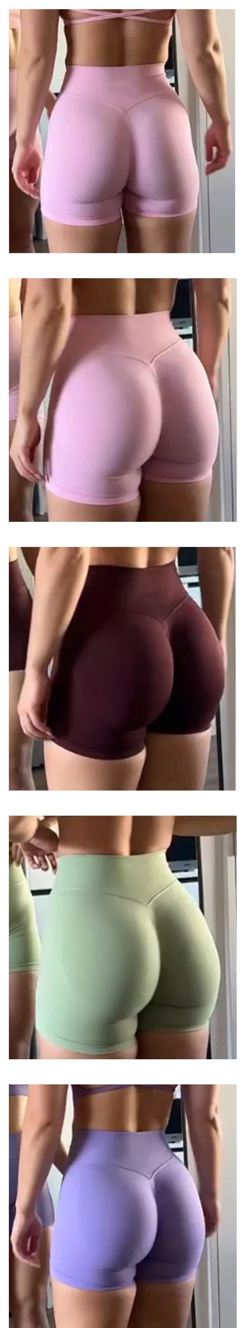🩷 TKITK Women’s Seamless Shorts – Fitness, Yoga & Cycling Wear