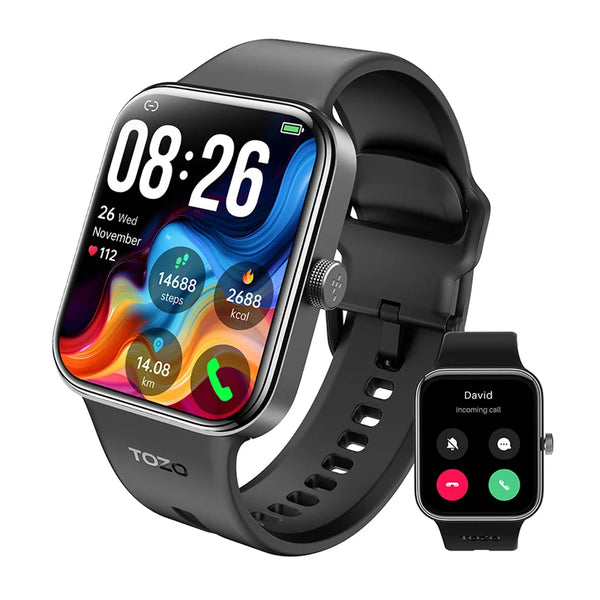 TOZO S4 AcuFit Smartwatch – 1.78" AMOLED Fitness Tracker