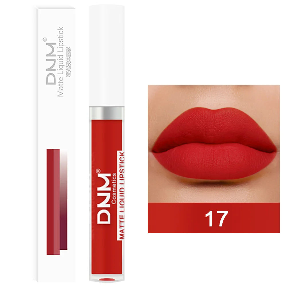 💄 18 Colors Matte Velvet Lip Glaze – Waterproof, Long-Lasting Lip Color