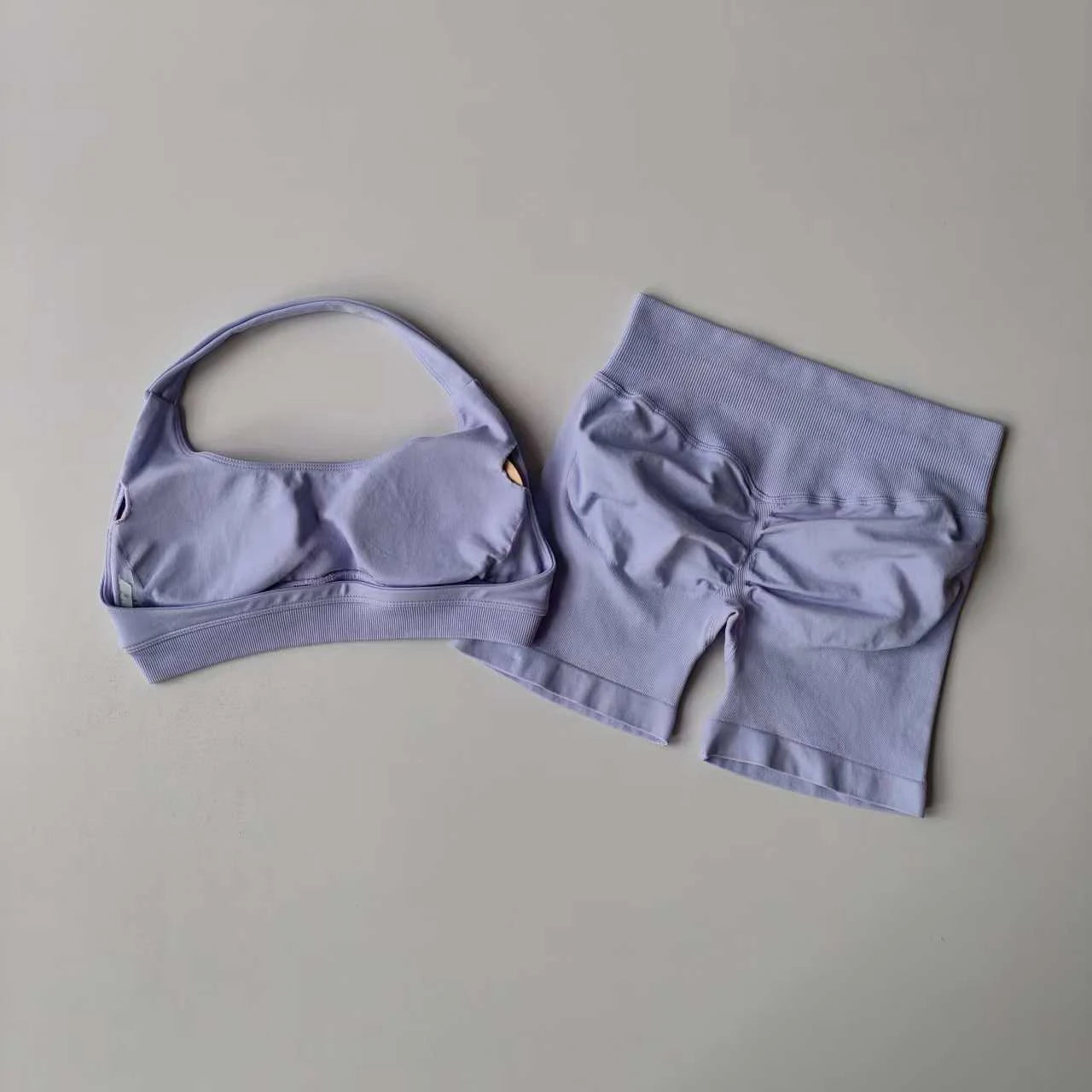 :  🧘‍♀️ 2 Pieces Seamless Yoga Set – Women’s Sports Bra & Shorts Workout Outfit