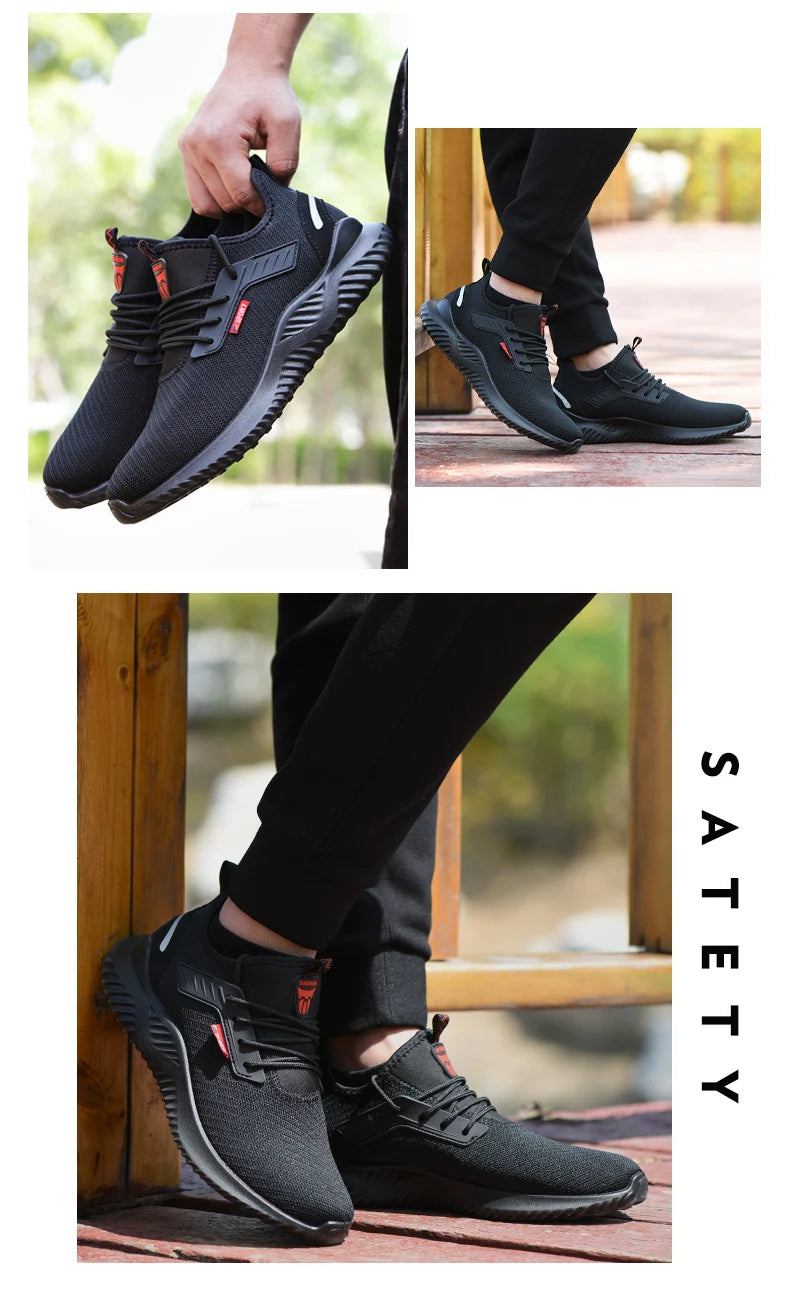🛠️ Steel Toe Work Sneakers – Indestructible Safety & Style