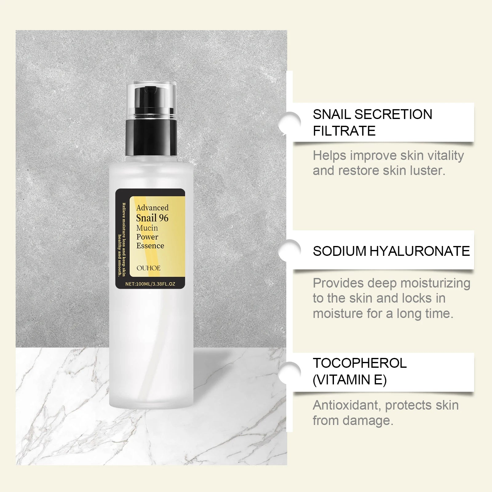 :  🐌 Advanced Snail 96 Mucin Power Essence – Hydrating, Repairing & Anti-Aging