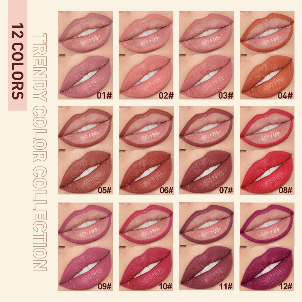 :  💋 QIBEST 2pcs Lipstick & Lipliner Pen Set – Matte Nude Waterproof Duo