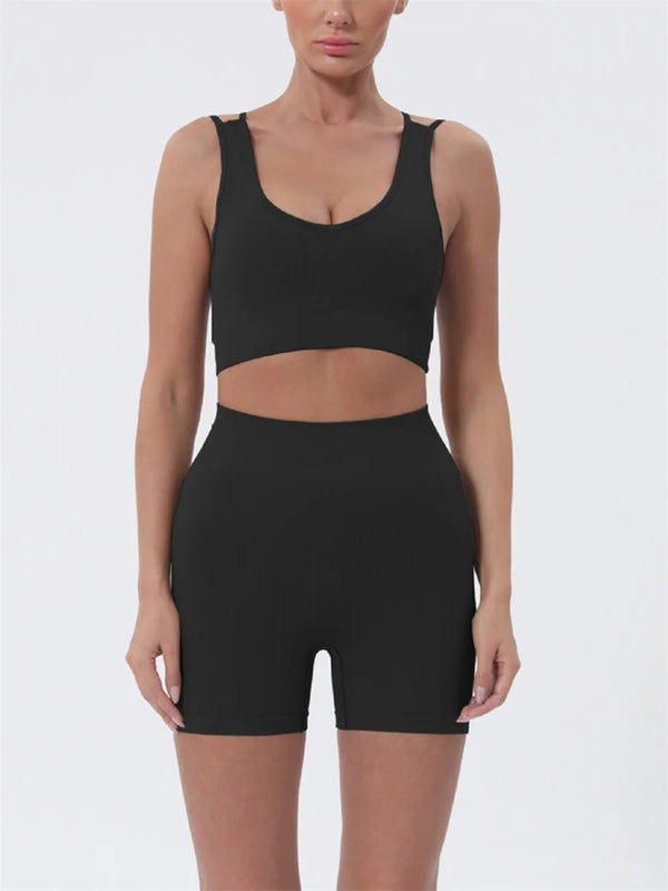 Women’s Summer 2-Piece Sleeveless Crop Top