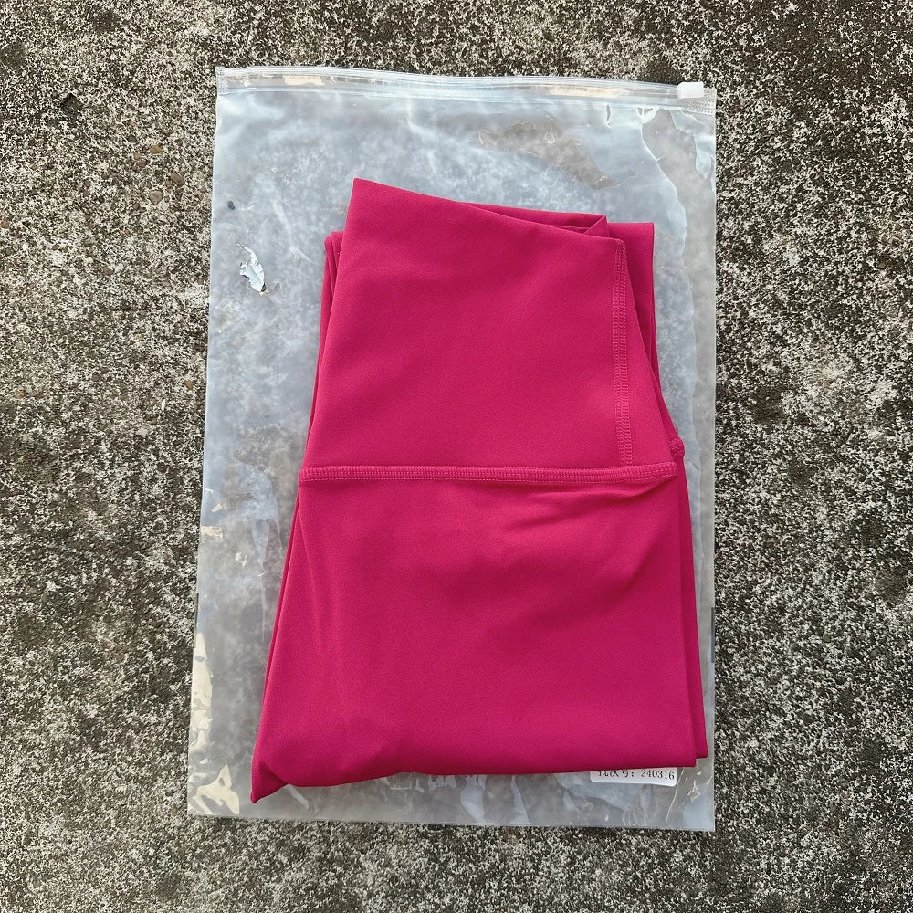 🧘 Solid Color High Waist Yoga Leggings with Back Waist Pocket