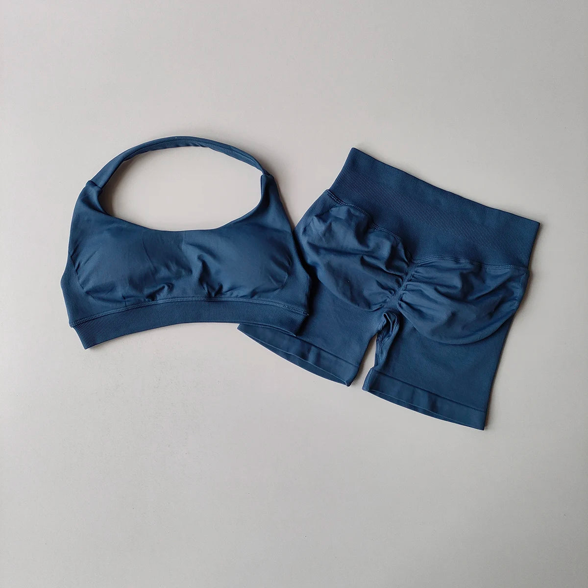 :  🧘‍♀️ 2 Pieces Seamless Yoga Set – Women’s Sports Bra & Shorts Workout Outfit