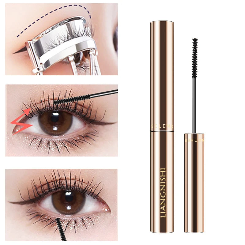 💫 Silk Fiber Matte Mascara – Ultra-Fine Brush Lengthening & Curling