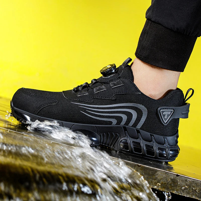 👟 Rotary Button Safety Shoes – Fashion Meets Protection