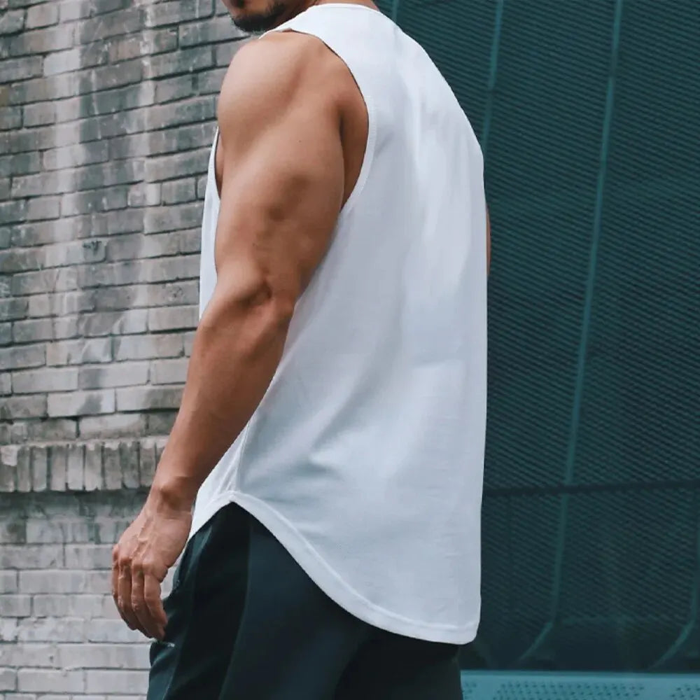 :  🏃‍♂️ Summer Marathon Quick Dry Sports Tank Top – Men’s Sleeveless Training Shirt
