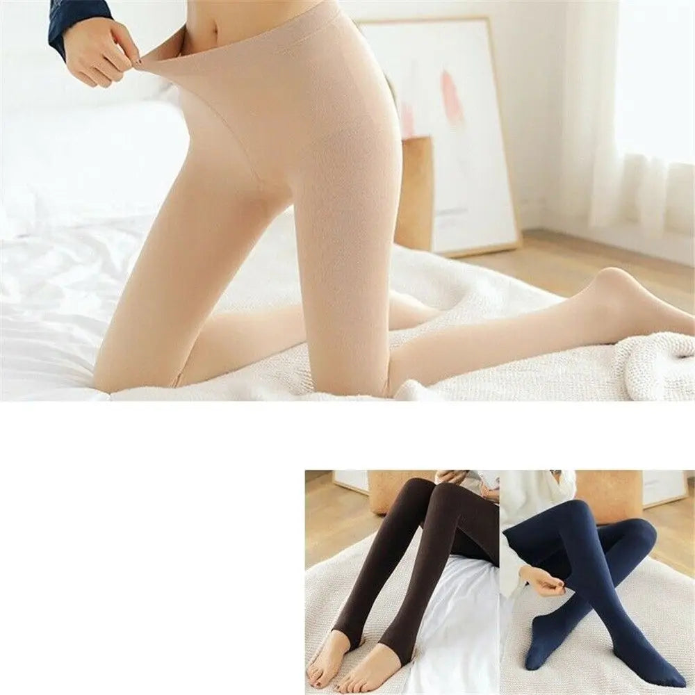 ❄️ Women’s Winter Thermal Warm Thick Pantyhose – Fluff Lined Slim Leggings