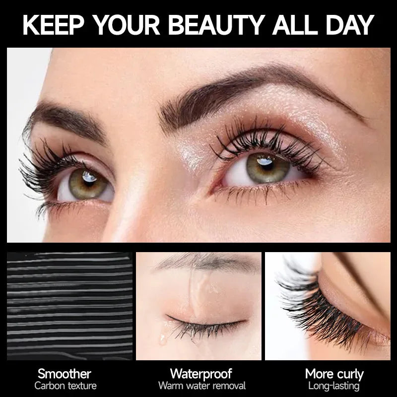 🌟 USHAS Ultra Long Lasting 4D Waterproof Mascara – Fiber Lash Extension